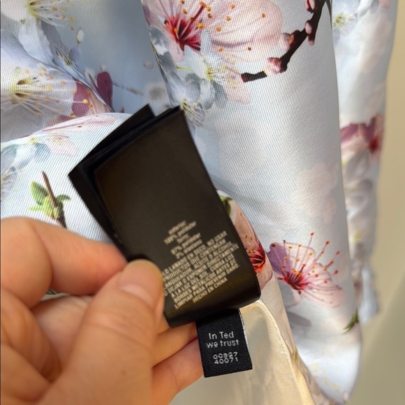 Ted Baker Floral A-Line Skirt in Light Blue - Picture 6 of 10